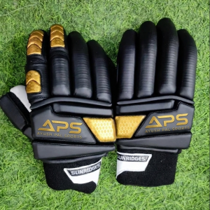 APS Black Test Cricket Batting Gloves