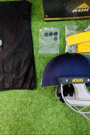 Ashi Premium Blue Cricket Helmet
