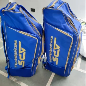Aps Double Zipper Blue Cricket Kit Bag