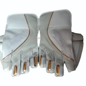 M Size White Wicket Keeping Gloves